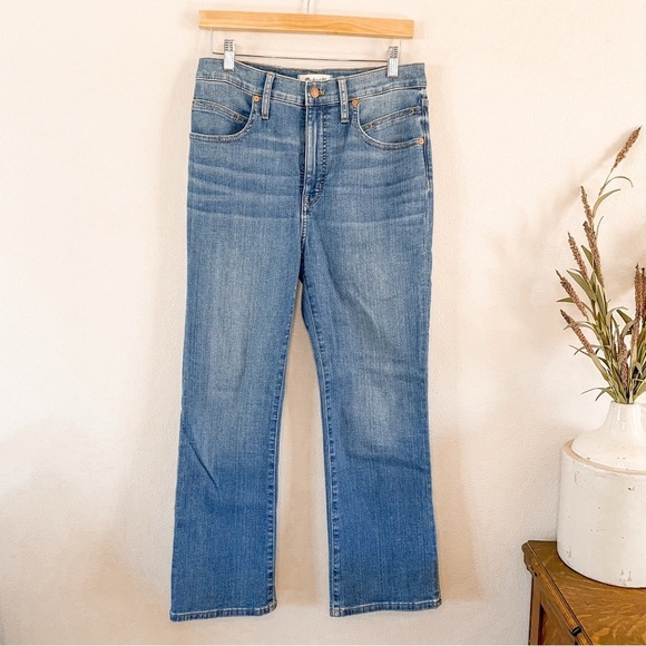 Madewell | Cali Demi Boot Light Wash High Waist Jeans, 28 - Picture 9 of 12